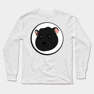 Cute black Guinea Pig Long Sleeve T-Shirt